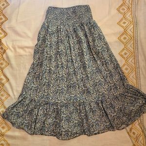 High rise tiered midi skirt NWOT